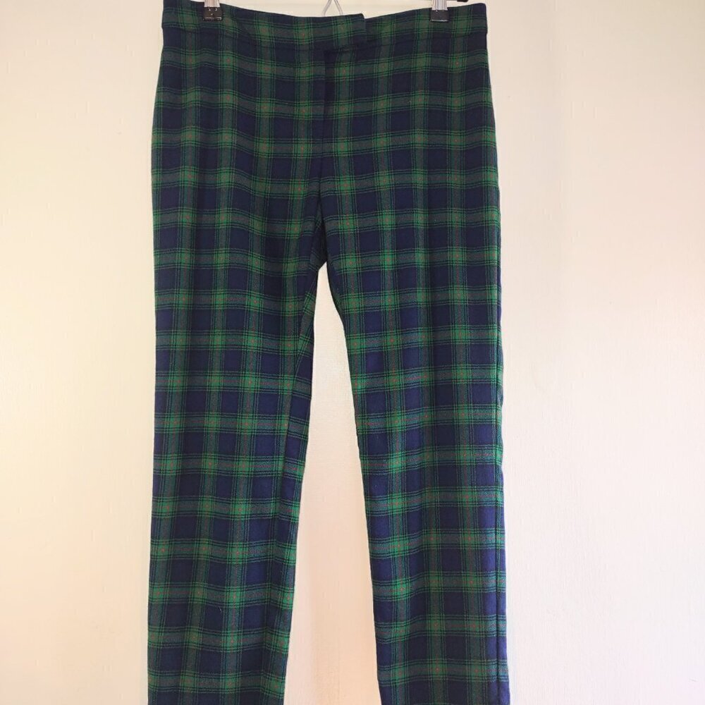 Vineyard Vines Classic Tartan Plaid Wool Pant Size 2 Preppy Old Money Heritage - Picture 4 of 10